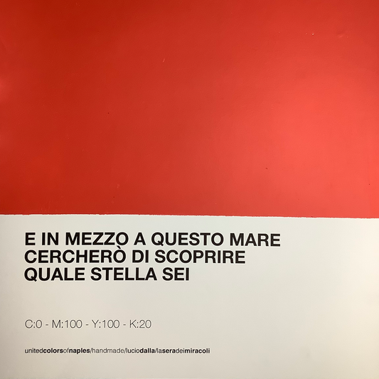 Poster Le Sera dei Miracoli, Lucio Dalla