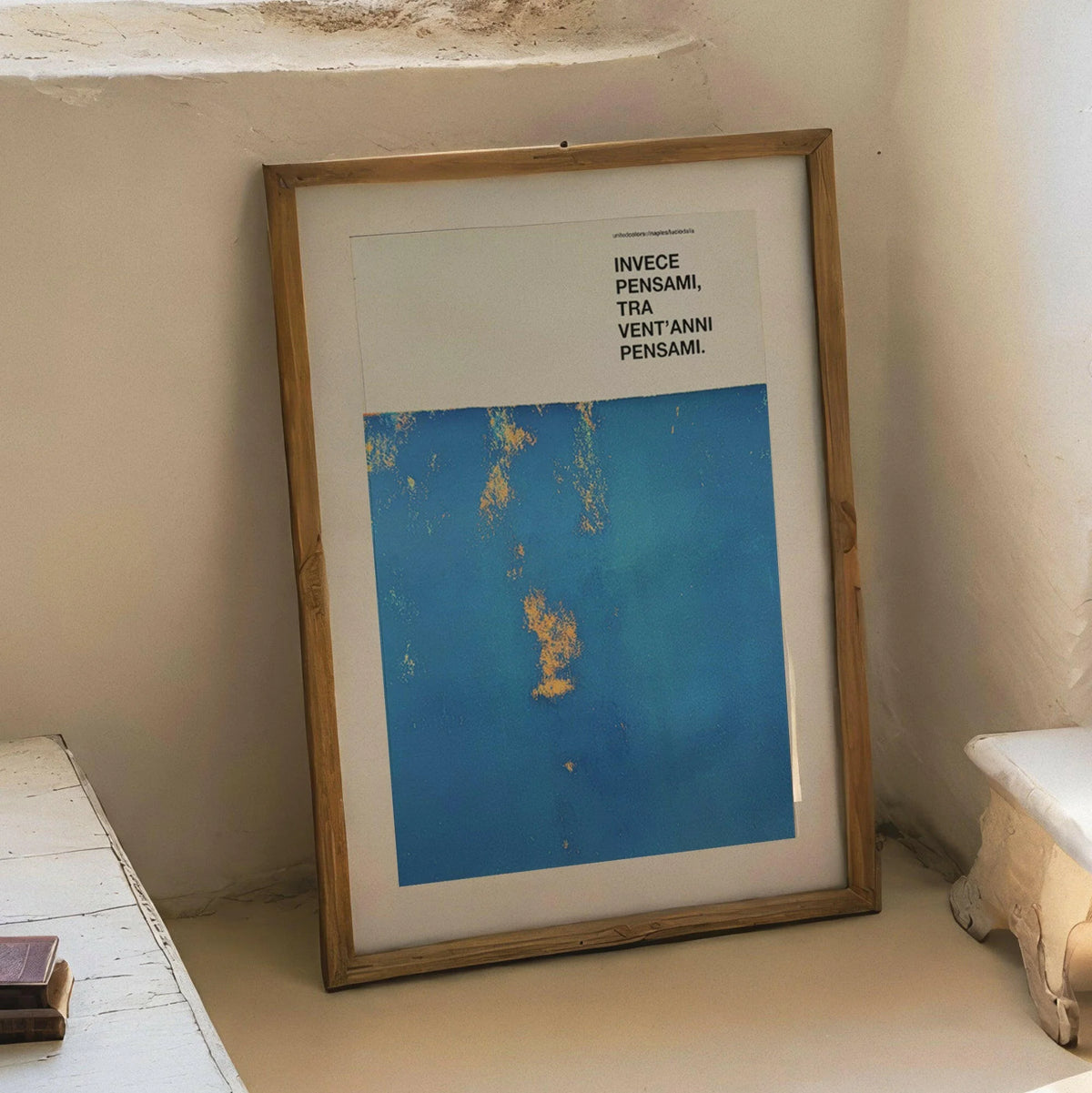 Opera Poster Telefonami tra Vent'anni, Lucio Dalla (V2) – Poster Artigianale Fatto a Mano a Napoli | United Colors of Naples