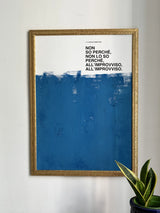 Opera Poster All’improvviso, Mina – Poster Artigianale Fatto a Mano a Napoli | United Colors of Naples