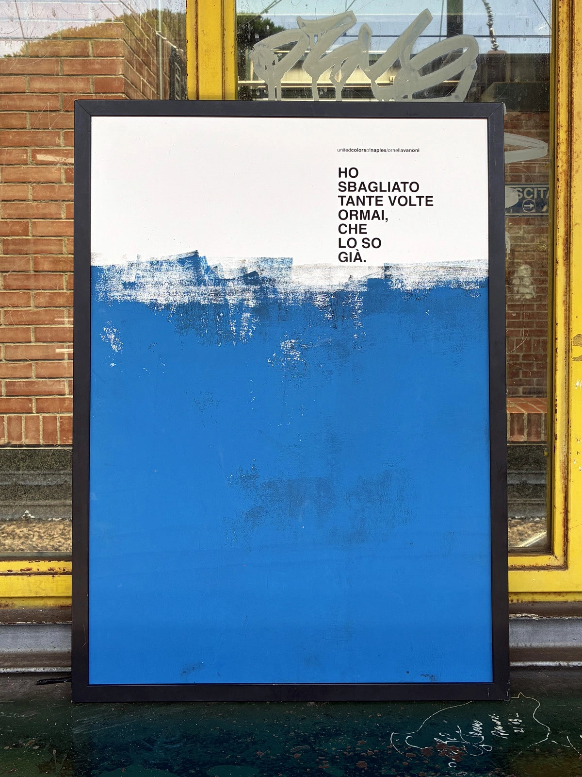 Opera Poster L'appuntamento, Ornella Vanoni – Poster Artigianale Fatto a Mano a Napoli | United Colors of Naples