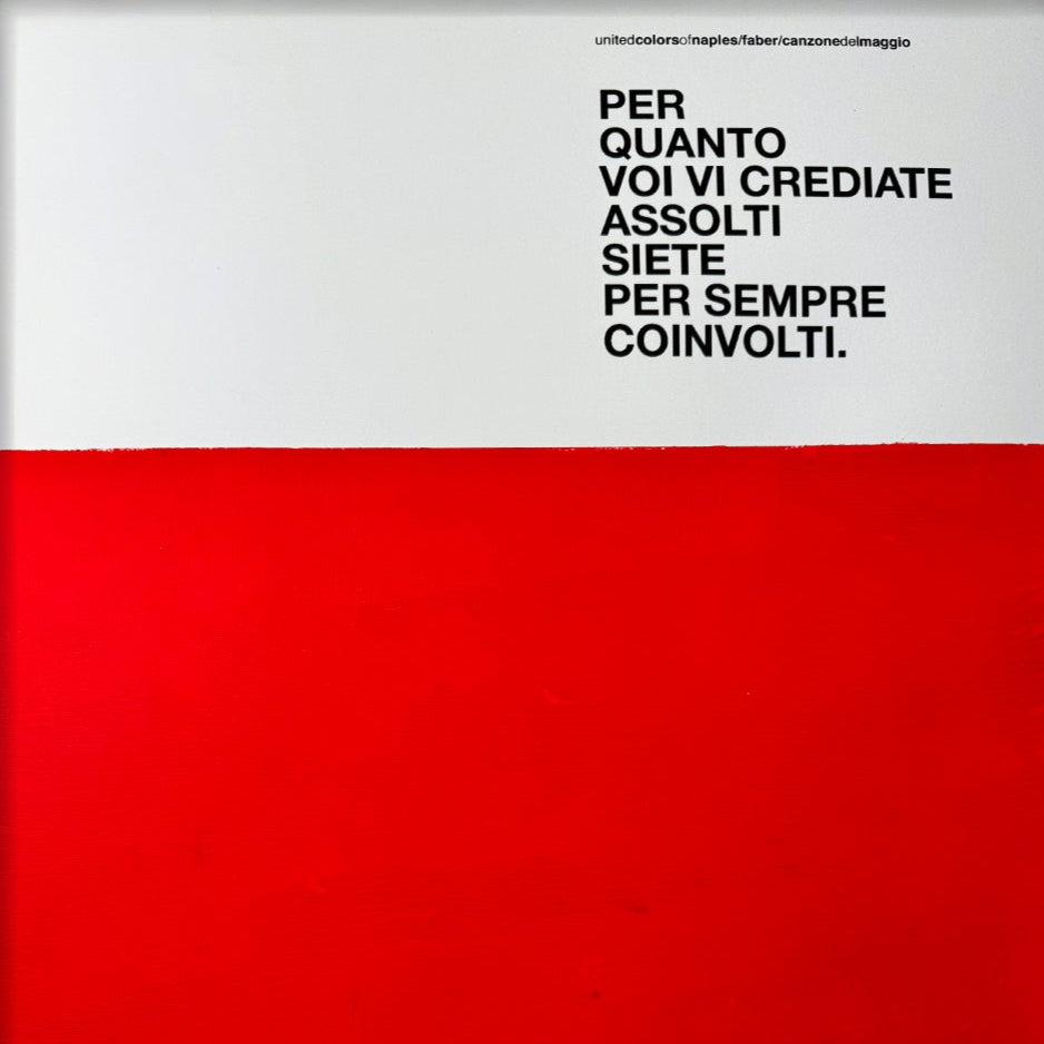 Poster Artwork Canzone del Maggio Fabrizio de Andrè