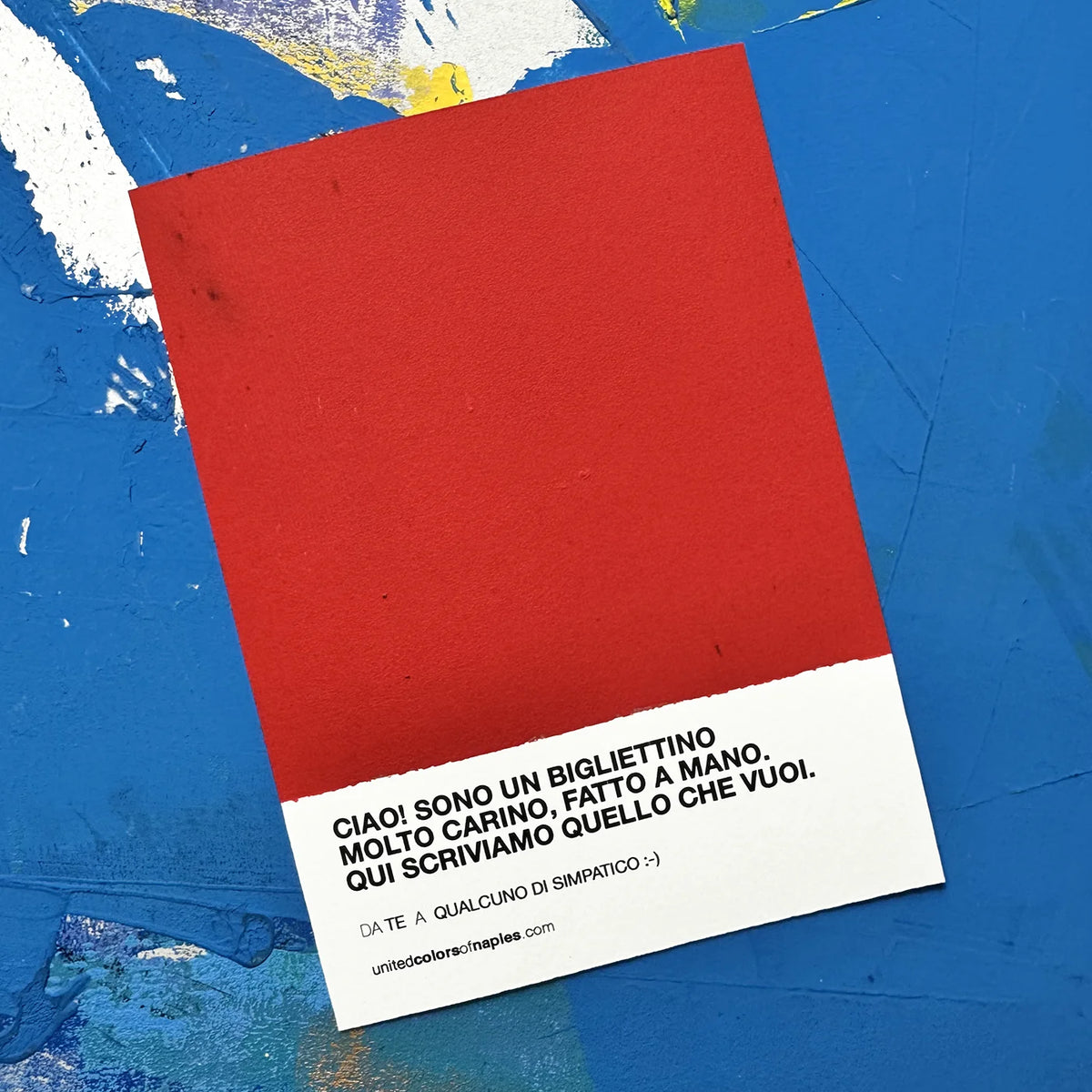 Opera Poster Biglietto d'auguri, ma d'autore. – Poster Artigianale Fatto a Mano a Napoli | United Colors of Naples