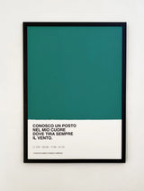 Lucio Dalla - Cara | Opera Poster artigianale | Pezzo unico – Dettaglio | United Colors of Naples