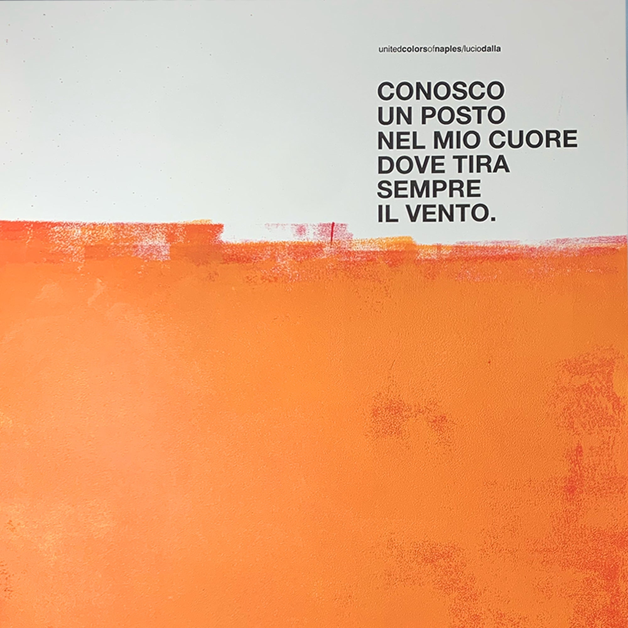 Poster Artwork Cara, Lucio Dalla, V2
