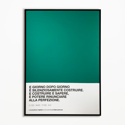 Poster Costruire, Niccolò Fabi.