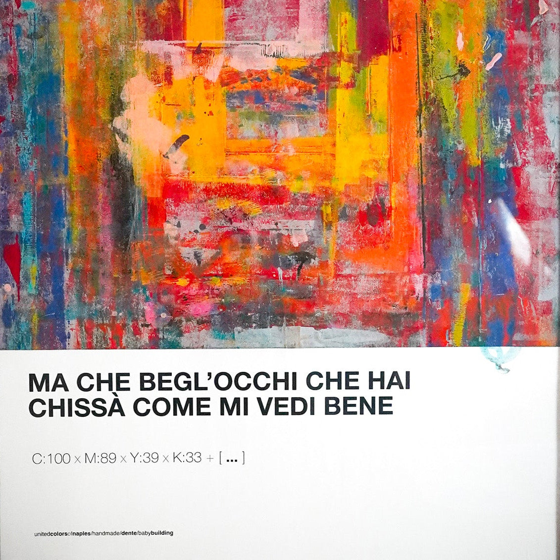 Poster Artwork / What beautiful eyes you have / Tooth / Unique piece size 70x100