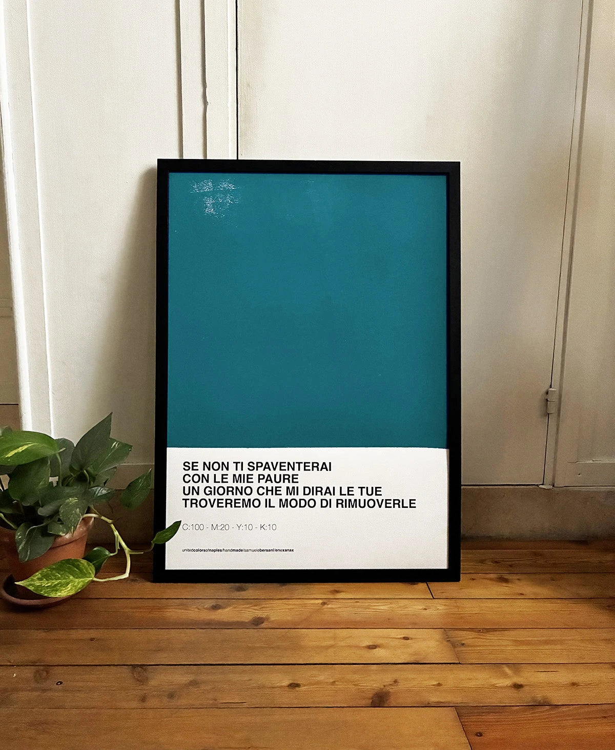 Opera Poster En e Xanax – Poster Artigianale Fatto a Mano a Napoli | United Colors of Naples