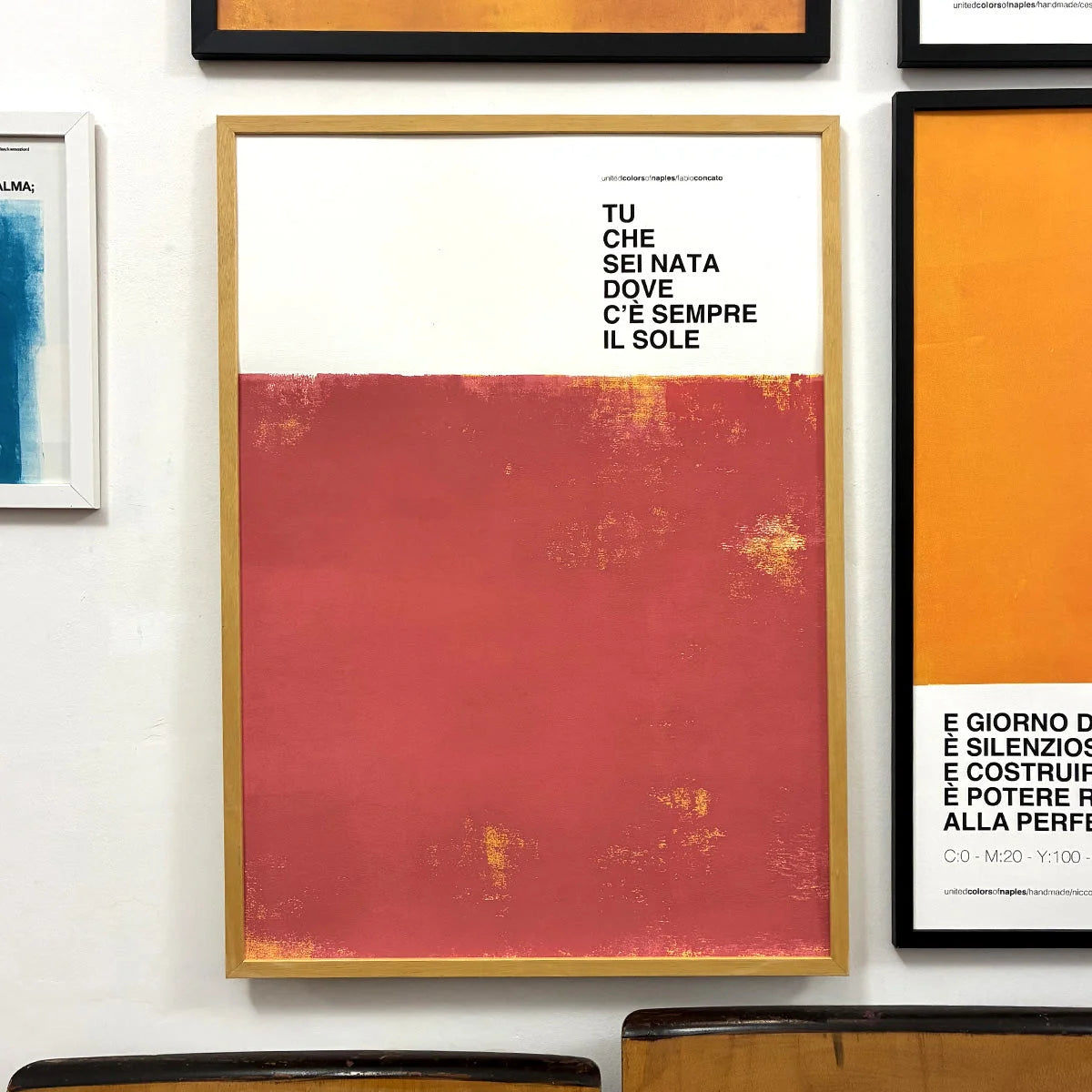 Opera Poster Fiore di Maggio, Fabio Concato – Dettaglio | United Colors of Naples