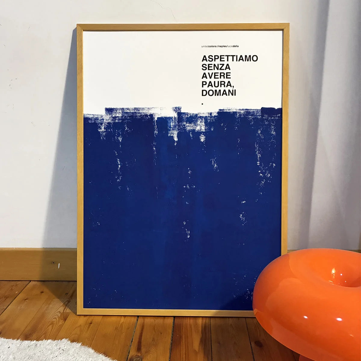 Opera Poster Futura, Lucio Dalla – Poster Artigianale Fatto a Mano a Napoli | United Colors of Naples
