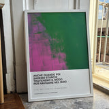 Cesare Cremonini - Poetica | Opera Poster artigianale | Pezzo unico – Dettaglio | United Colors of Naples