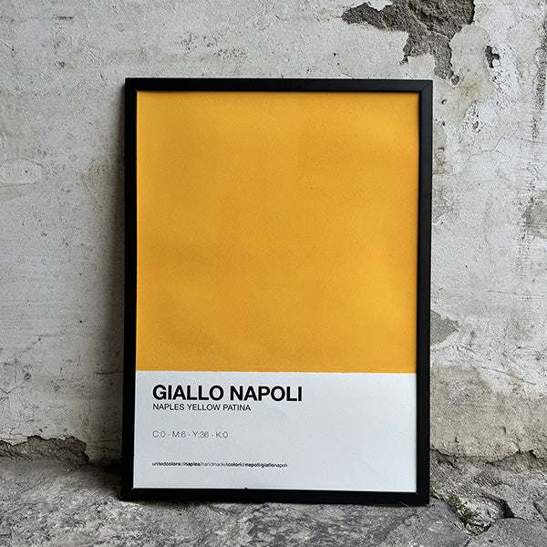 Opera Poster Giallo Napoli – Poster Artigianale Fatto a Mano a Napoli | United Colors of Naples