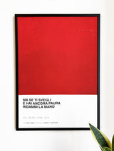 Opera Poster Hotel Supramonte – Poster Artigianale Fatto a Mano a Napoli | United Colors of Naples