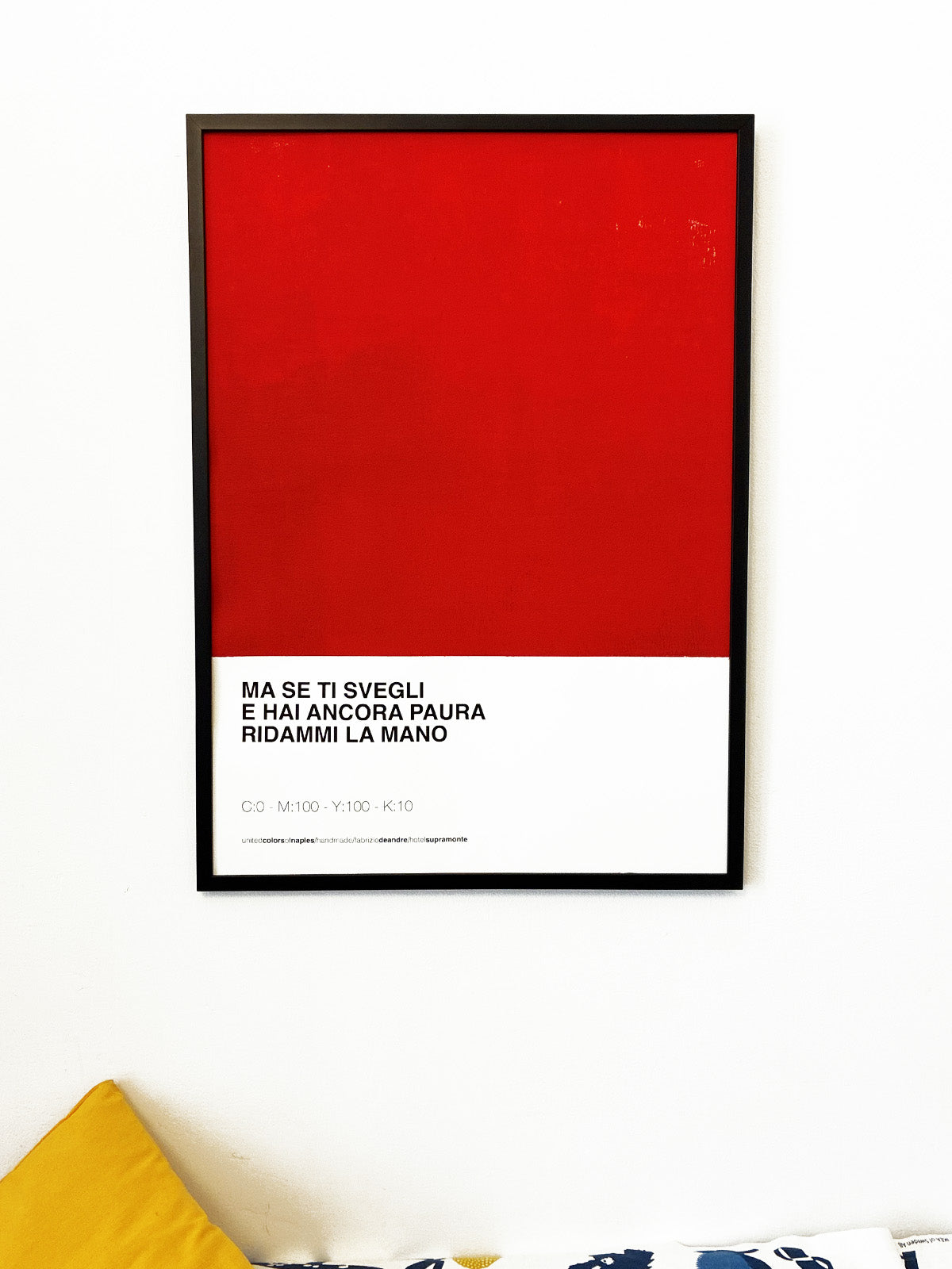 Opera Poster Hotel Supramonte – Dettaglio | United Colors of Naples