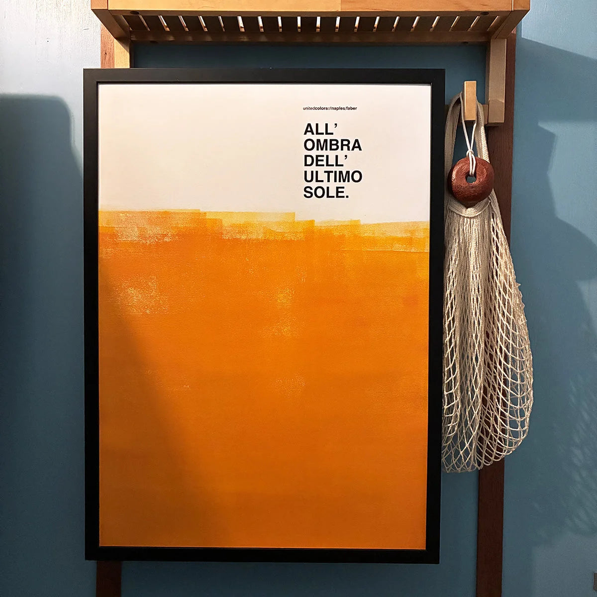 Opera Poster Il Pescatore, Fabrizio De André – Poster Artigianale Fatto a Mano a Napoli | United Colors of Naples