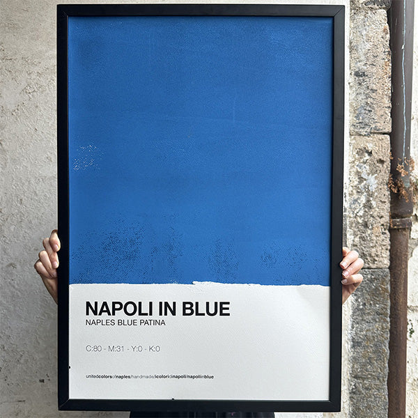Opera Poster Napoli Blue's – Poster Artigianale Fatto a Mano a Napoli | United Colors of Naples