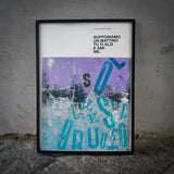 Opera Poster Supponiamo un Amore, Rino Gaetano (Calcografico) – Poster Artigianale Fatto a Mano a Napoli | United Colors of Naples