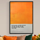 Opera Poster Please, Please, Please, Let Me Get What I Want, The Smiths – Poster Artigianale Fatto a Mano a Napoli | United Colors of Naples