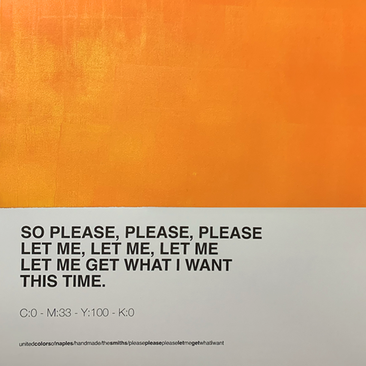 Opera Poster Please, Please, Please, Let Me Get What I Want, the Smiths