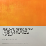 Opera Poster Please, Please, Please, Let Me Get What I Want, the Smiths.