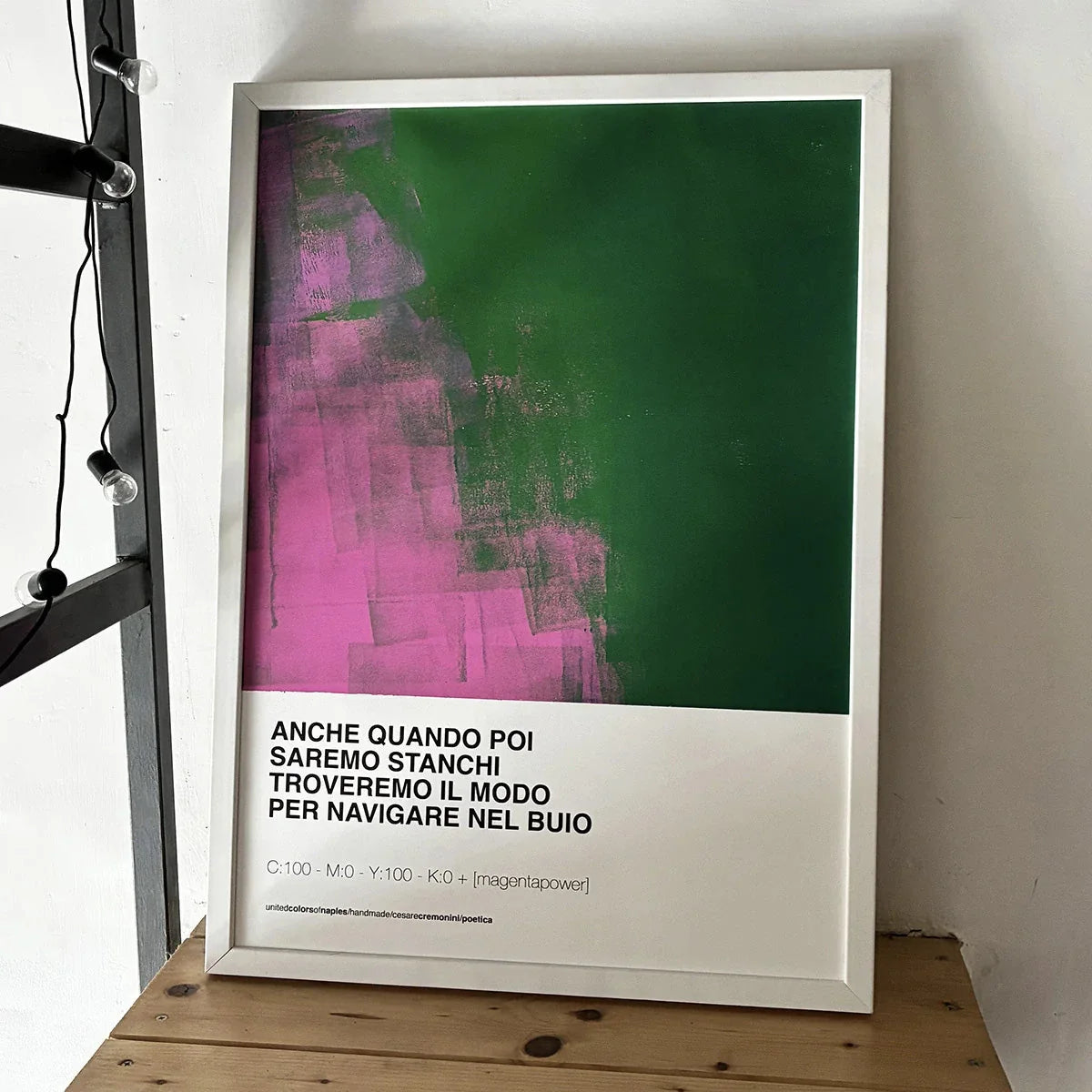 Cesare Cremonini - Poetica | Opera Poster artigianale | Pezzo unico