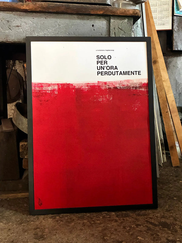 Opera Poster Amandoti, CCCP (V2) – Poster Artigianale Fatto a Mano a Napoli | United Colors of Naples