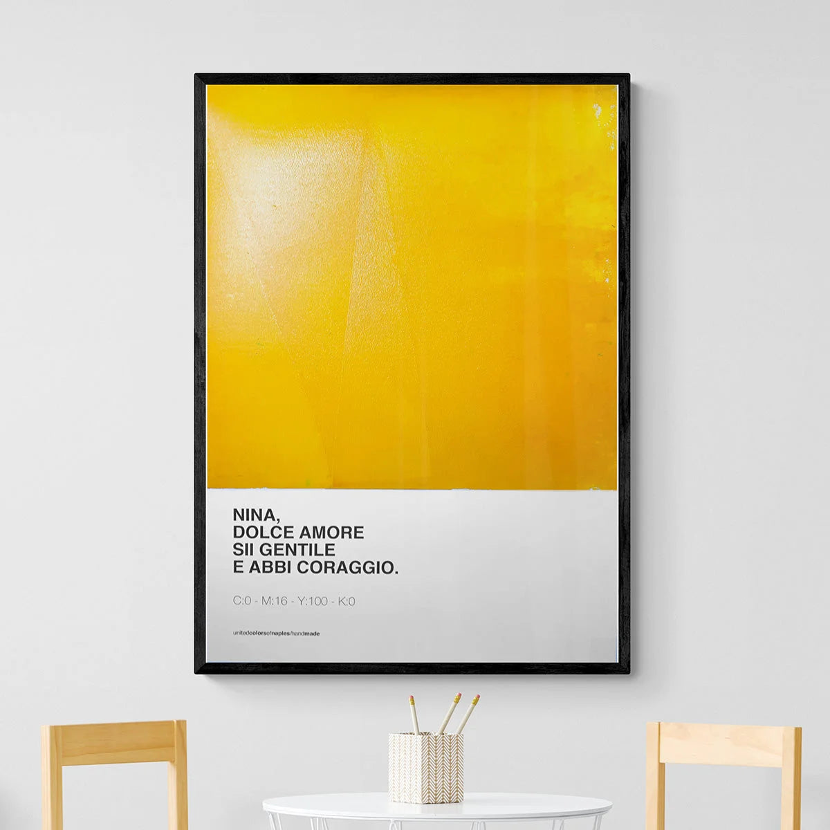 Opera Poster Nina Dolce Amore, Fabio Concato – Poster Artigianale Fatto a Mano a Napoli | United Colors of Naples