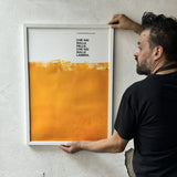 Opera Poster Sapore di Sale, Gino Paoli – Poster Artigianale Fatto a Mano a Napoli | United Colors of Naples