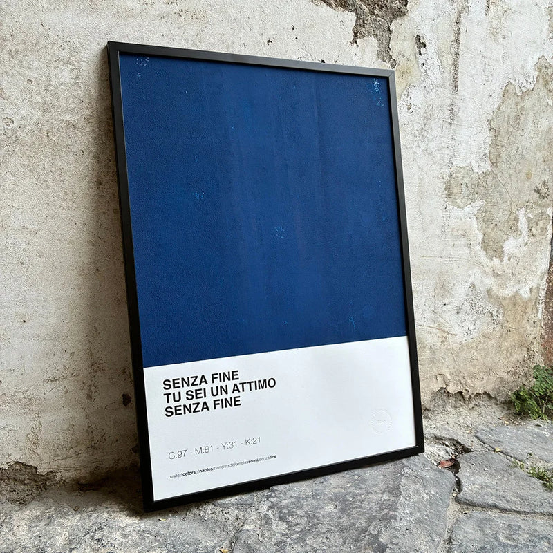 Opera Poster Senza Fine, Ornella Vanoni / Gino Paoli – Poster Artigianale Fatto a Mano a Napoli | United Colors of Naples