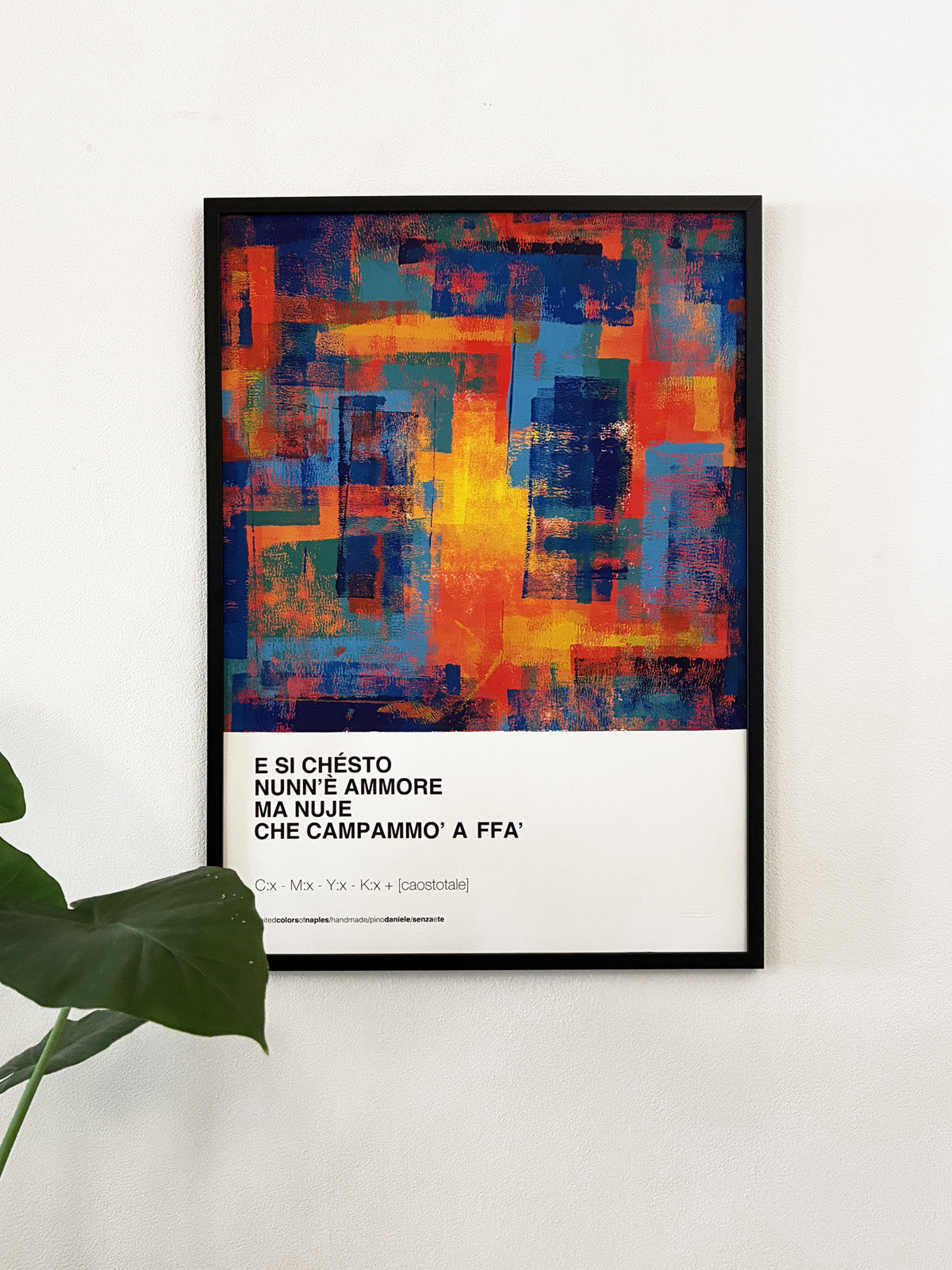 Poster Artwork O 'ssaje comme fa 'o Core, Pino Daniele