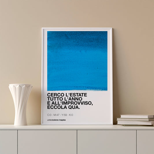 Poster Azzurro, Paolo Conte