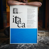 Poesie e Lettere / Itaca di Konstantinos Kavafis – Poster Artigianale Fatto a Mano a Napoli | United Colors of Naples