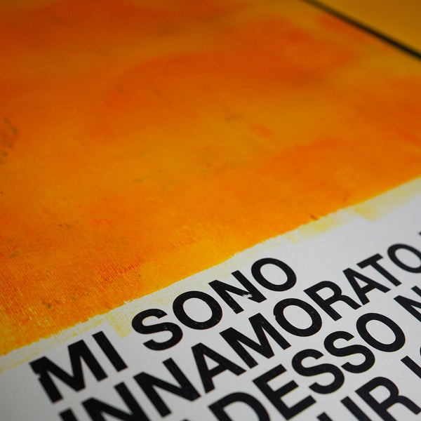 Poster United Colors of Naples Luigi Tenco I fell in love with you