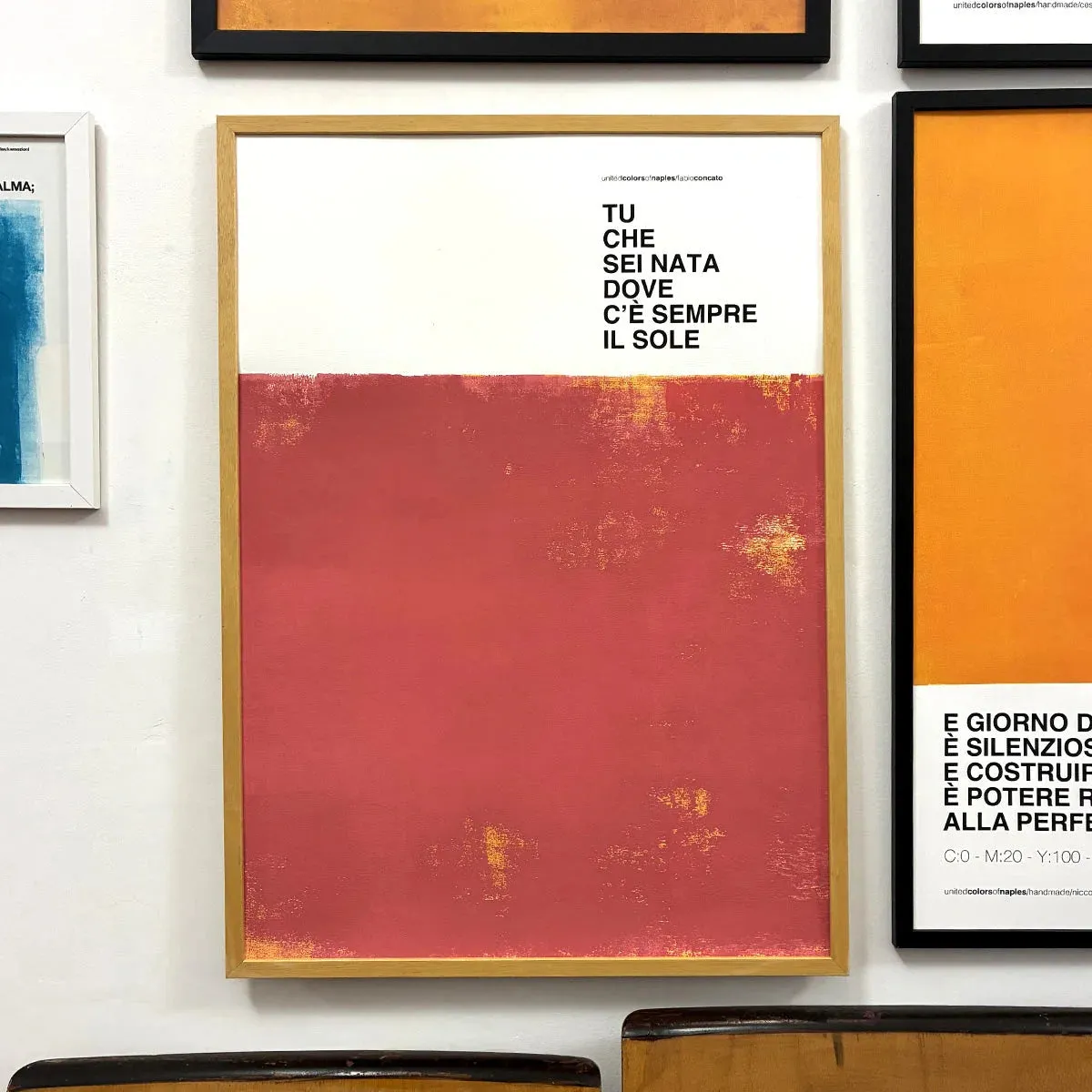 Opera Poster Fiore di Maggio, Fabio Concato – Dettaglio | United Colors of Naples
