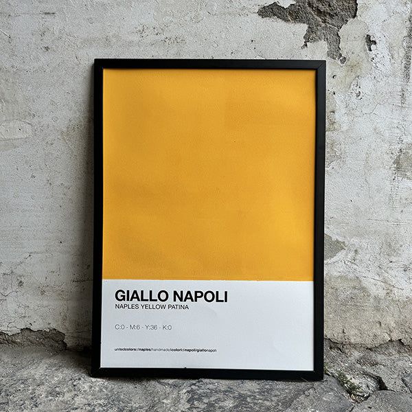 Opera Poster Giallo Napoli – Poster Artigianale Fatto a Mano a Napoli | United Colors of Naples