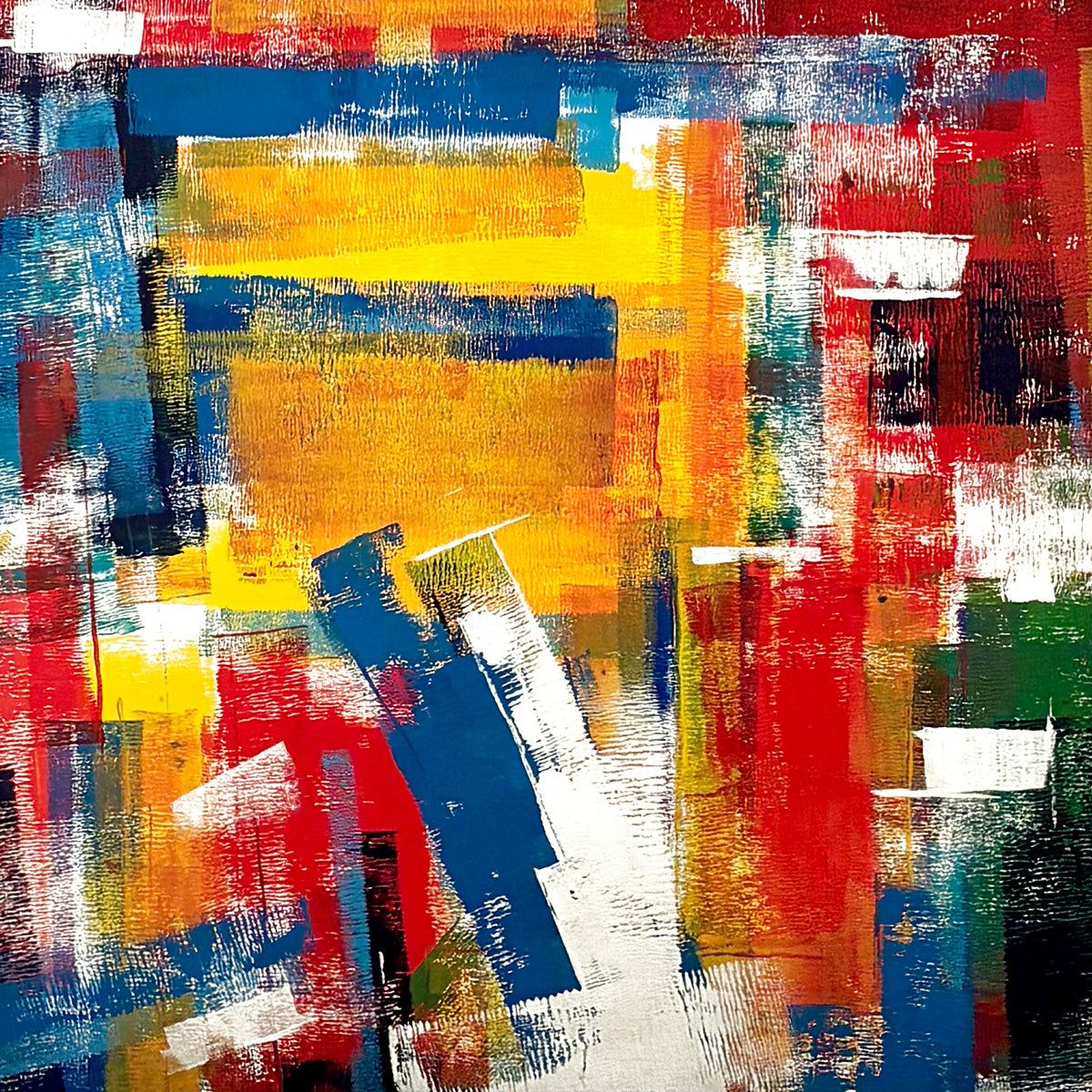 Vorrei, Francesco Guccini – dettaglio dei colori stesi a mano, pezzo unico